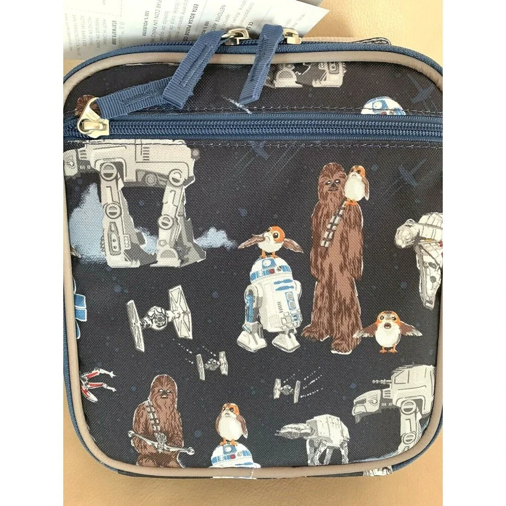 School Pottery Barn Disney LUNCH BOX BAG STAR WARS Solo Resistance grogu ,